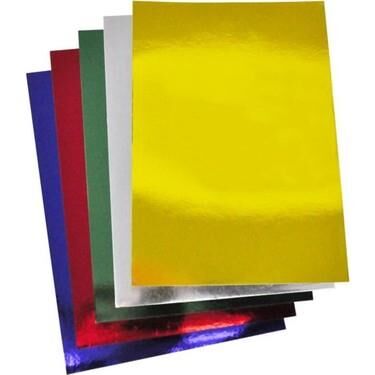 Puti Fon Kartonu Metalik 50x70 Cm 50'li Karışık P-5558