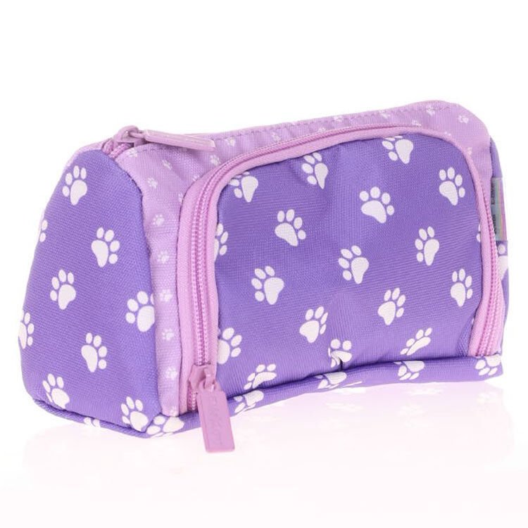 Kaukko Colorful 2 Colors Plump Kalem Çantası (paws) K2436