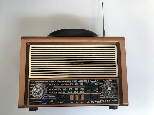 Everton Rt-872bt Bluetooth Fm-usb-tf Card Şarjlı Nostaljik Radyo