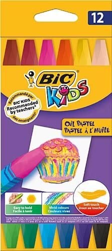 Bic Pastel Boya Yağlı 12'li Karton Kutu 926446