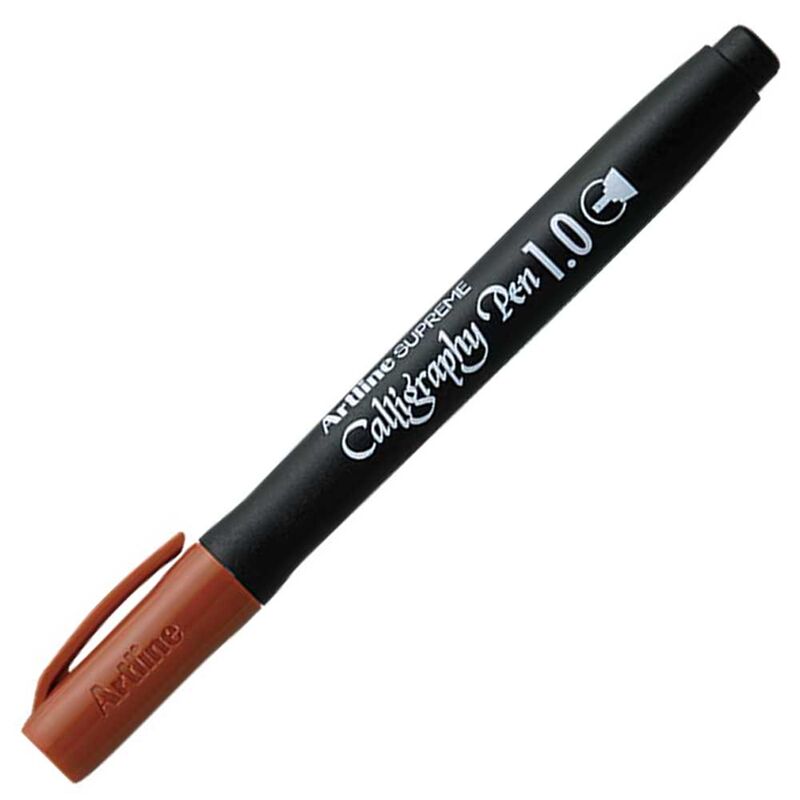 Artline Supreme Calligraphy Pen 1.0 Kaligrafi Kalemi Uç:1,0mm Sepya Lv-a-epf-241 Sepıa