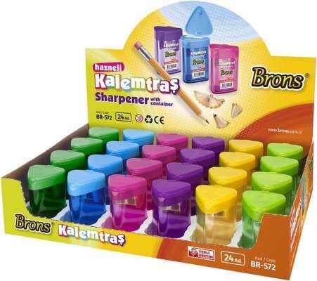 Brons Hazneli Kalemtraş Üçgen Br-572