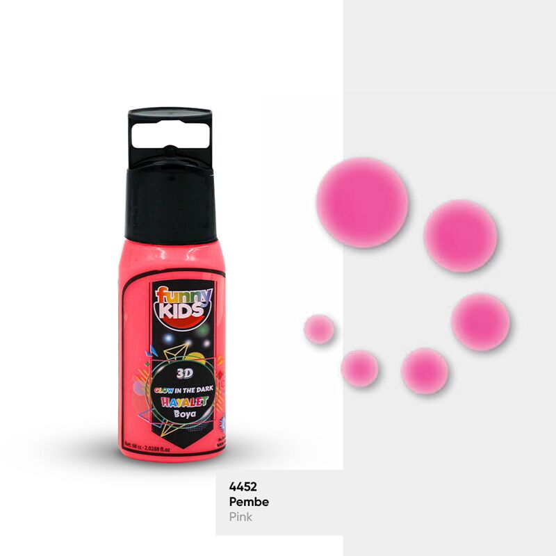 Rich Funny Kids 3d Hayalet Boya 60 Cc Pembe Fnny-3dhyl-060-04822