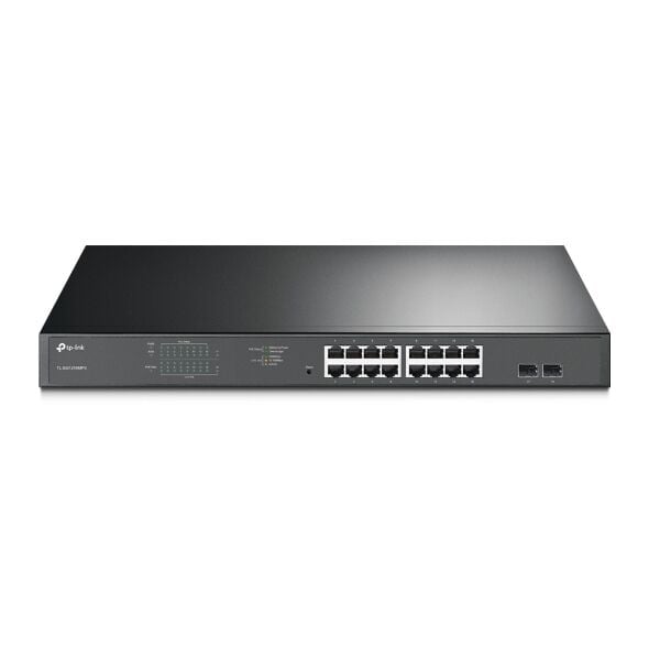 Tp-link Tl-sg1218mp 16 Port 10-100-1000 Poe+ Switch 2 Port Sfp Çelik Kasa Rack Mount