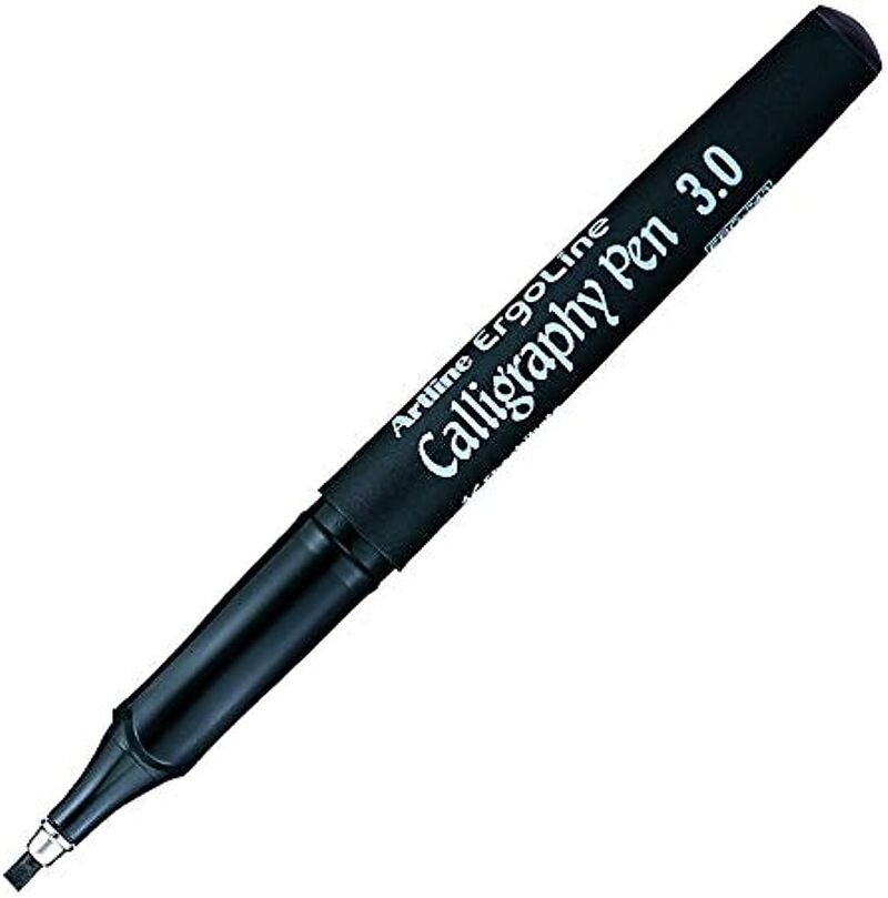 Artline Ergoline Calligraphy Pen 3.0 Kaligrafi Kalemi Uç:3,0mm Siyah Lv-a-erg-243 Black