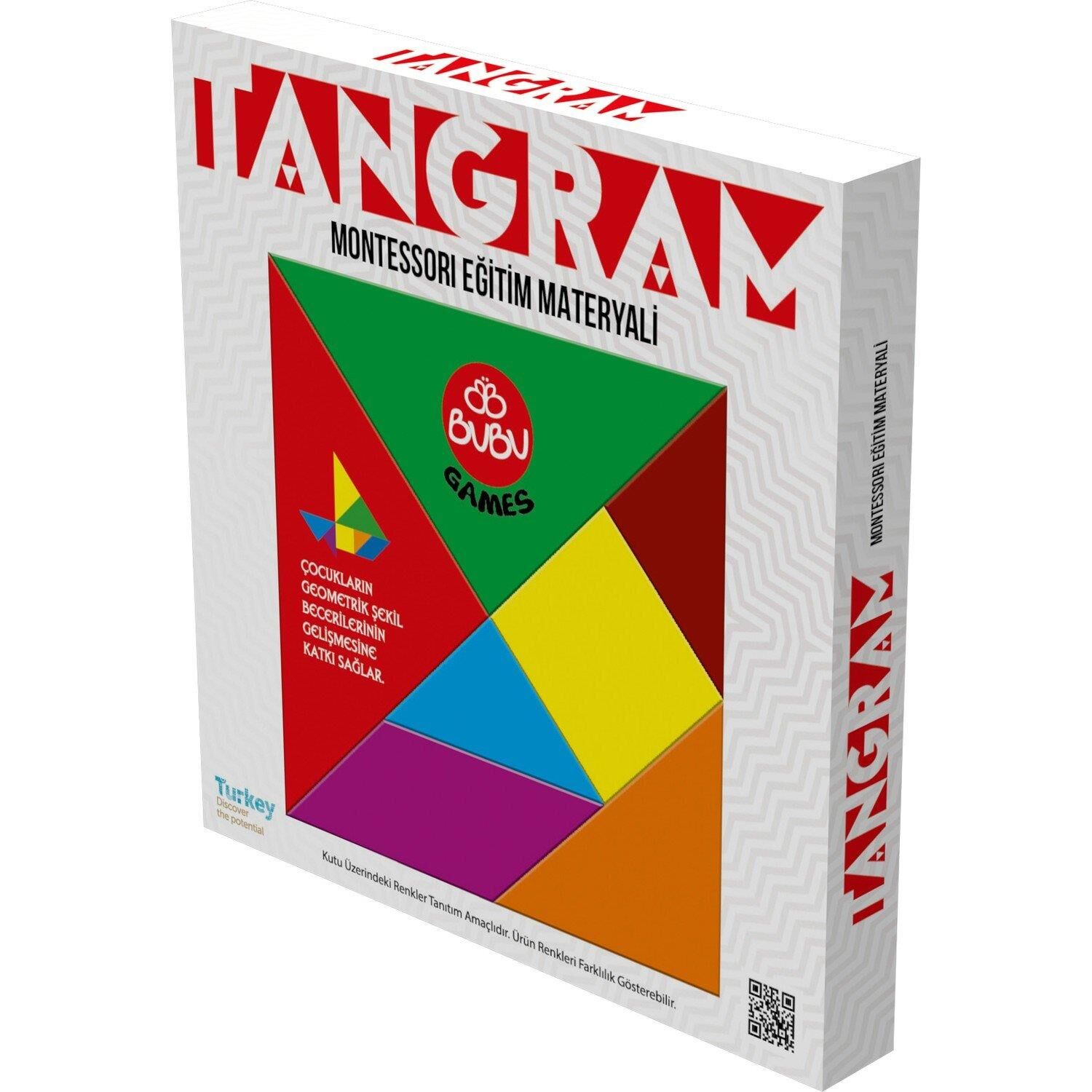 Bu-bu Games Renkli Tangram 17x17 Cm. Gm0015