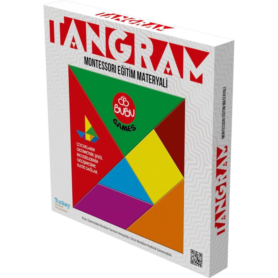 Bu-bu Games Renkli Tangram 17x17 Cm. Gm0015