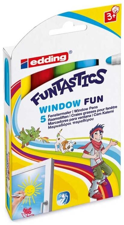 Edding Funtastıcs Cam Kalemı 5'li Set (e-16) Ed16k599