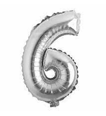 Nedi Folyo Balon Rakam 40'' 100 Cm Gümüş ( 6 )