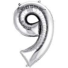 Nedi Folyo Balon Rakam 40'' 100 Cm Gümüş ( 9 )