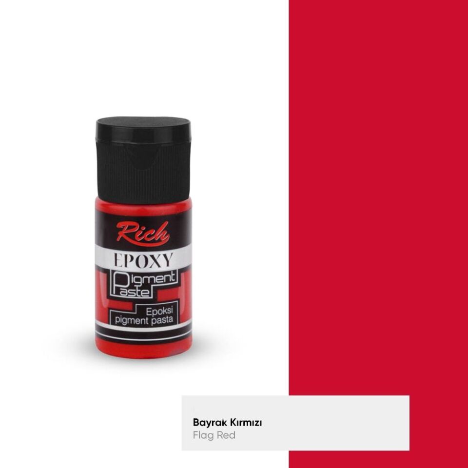 Rich Epoksi Pigment Pasta Opak 20 Cc Bayrak Kırmızı Pgmt-025-05663