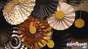 Nedi Yelpaze Süs Gofrajlı Metalik 40cm 3lü Nedi-07801