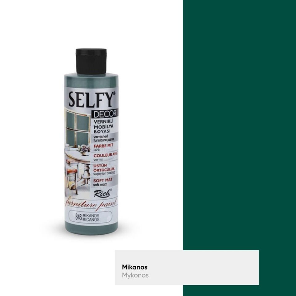 Rich Selfy Decor Mobilya Boyası Vernikli 240 Cc ( 846 ) Mikanos Slf-240-09452