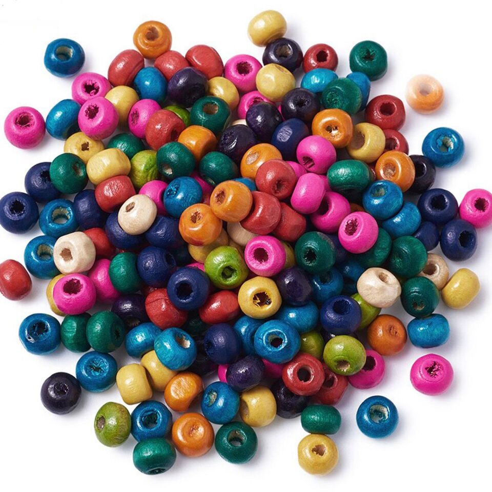 Kiddy World Ahşap Boncuk 10 Mm 1 Kilo Karışık B365