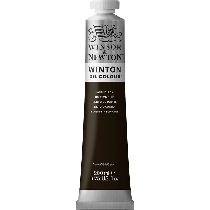 Winsor & Newton Winton Yağlı Boya 200ml Ivory Black 331 (24) Lv-wn-1437331