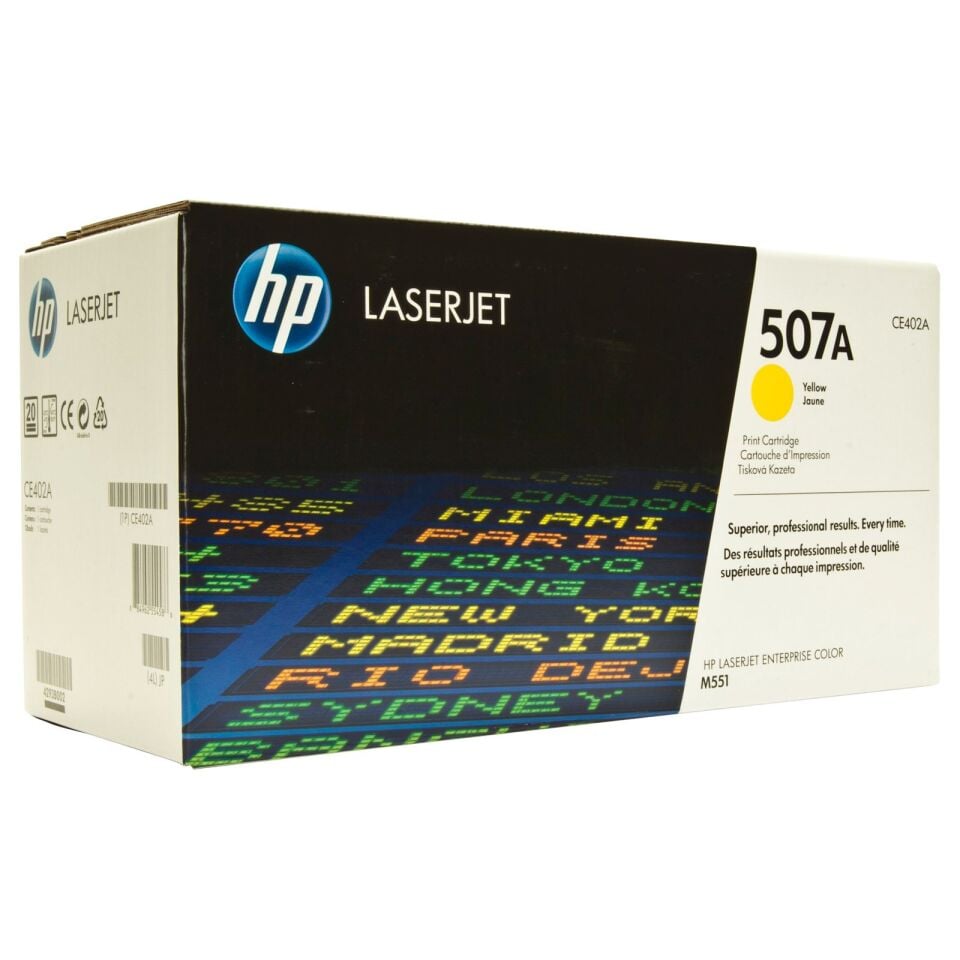 Hp 507a Yellow Sarı 6.000 Sayfa Toner Ce402a