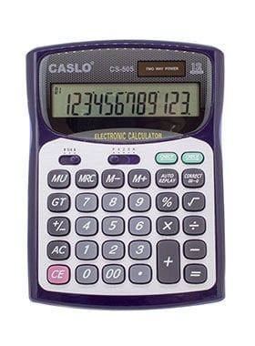 Csl Cs-505 12 Hane Masa Tipi İşlem Kontrollü Su Geçirmez Hesap Makinesi