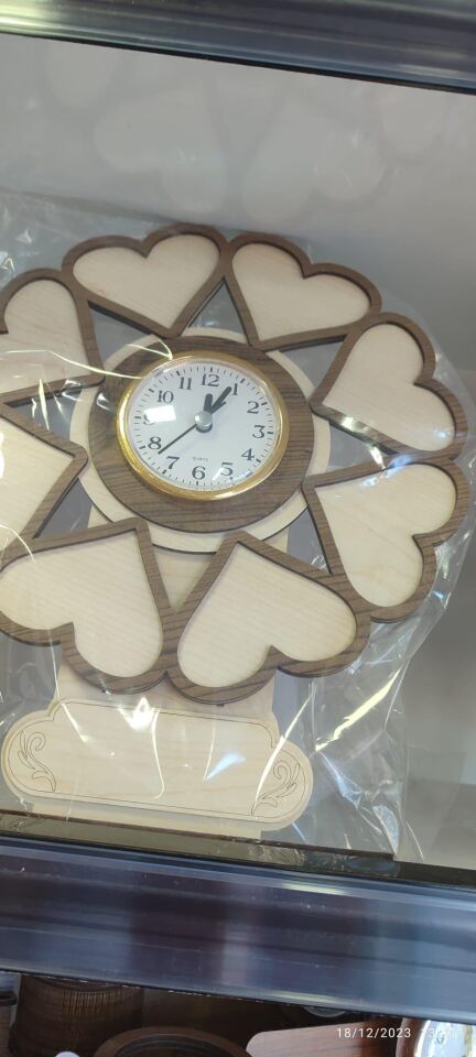 Şekilay Ahşap Saatli Fotograflık Döner Çerçeve 69528