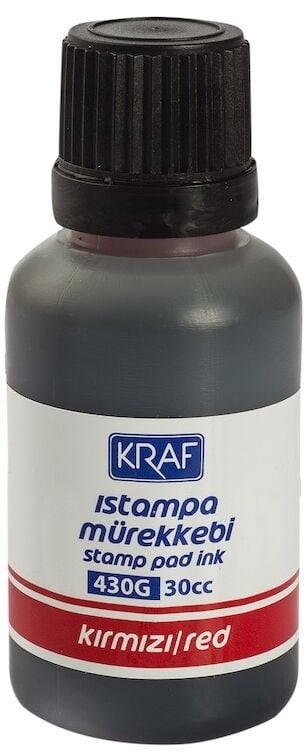 Kraf Istampa Mürekkebi 30cc Kırmızı 430g