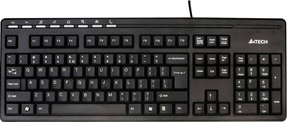 A4 Tech Kr-73 Siyah Q Tr Ps/2 Kablolu Multimedya Klavye