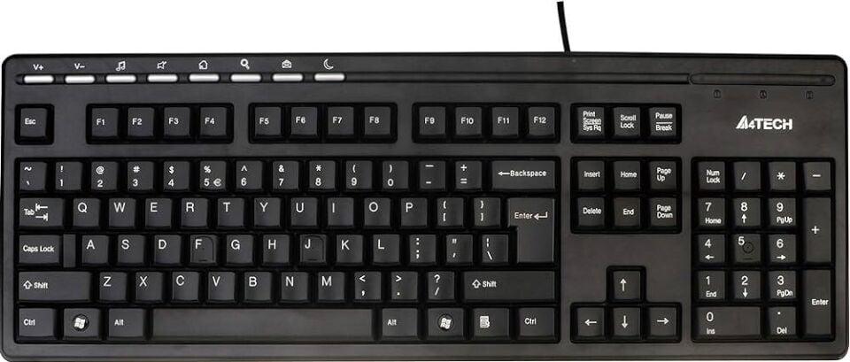 A4 Tech Kr-73 Siyah Q Tr Ps/2 Kablolu Multimedya Klavye