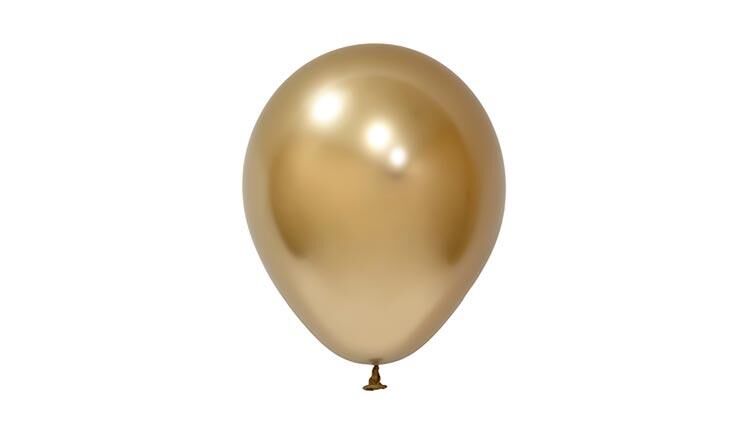 Balonevi 12'' Krom Balon Gold 50'li