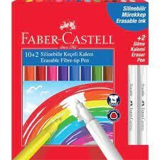Faber Castell Keçeli Kalem 10+2 Silinebilir 000004