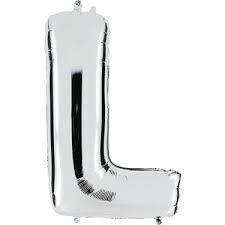 Nedi Party Marty Folyo Harf Balon 40'' Gümüş (l )