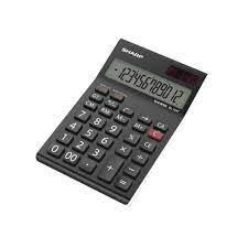 Sharp Hesap Makinası Masaüstü 12 Hane El-124t-wh