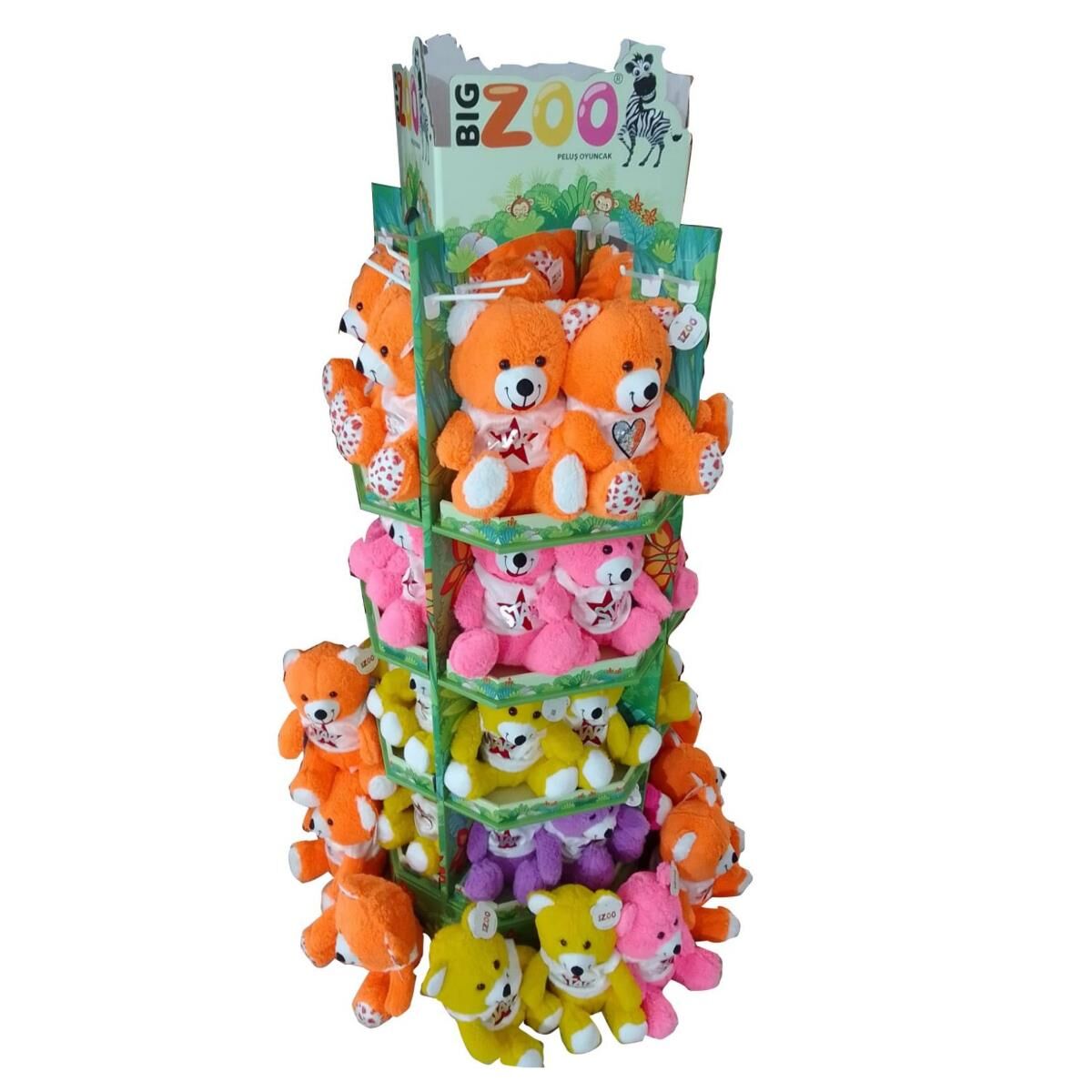 Bigzoo 35 Cm Neon Oturan Tişörtlü Ayı Yastık