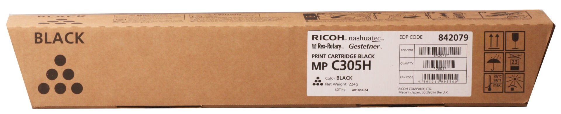 Ricoh Mp C305 Black Siyah Orjinal Fotokopi Toneri Mp C305sp-305spf 12.000 Sayfa