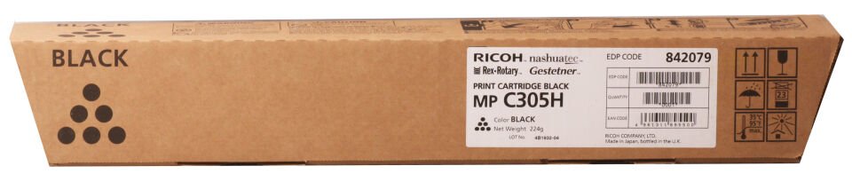 Ricoh Mp C305 Black Siyah Orjinal Fotokopi Toneri Mp C305sp-305spf 12.000 Sayfa