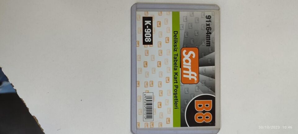 Sarff Yatay Deliksiz Kart Kabı B8 91x64 Mm K-908