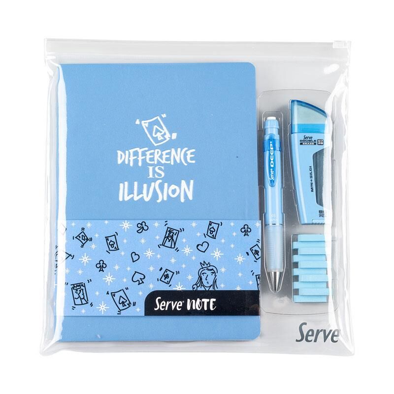 Serve Defter Seti Deep Gök Mavi