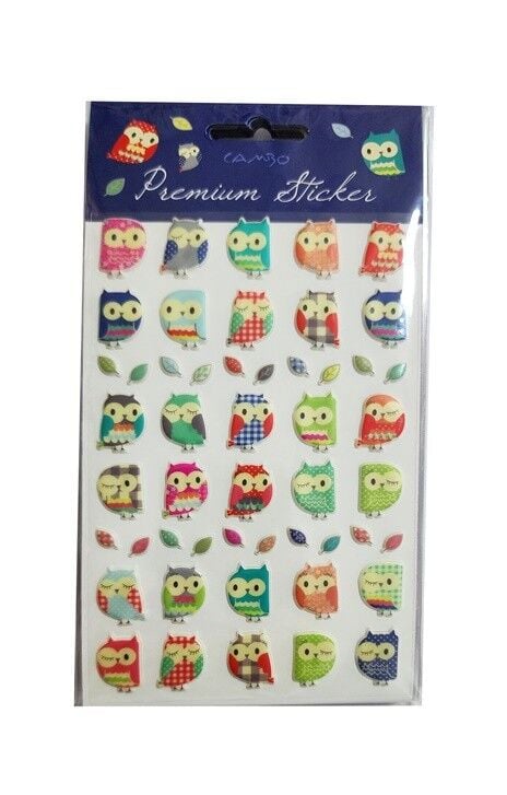 Bu-bu Puf Baykuş Stıcker Cas-01-020