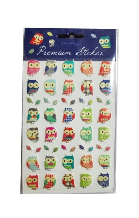 Bu-bu Puf Baykuş Stıcker Cas-01-020