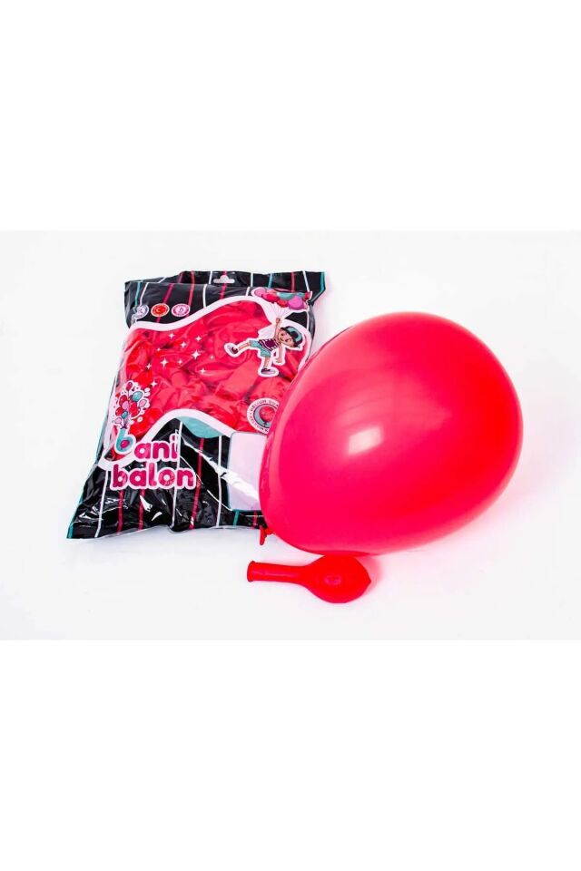 Bani Balon Latex 12'' İç Mekan 100'lü Kırmızı 430030