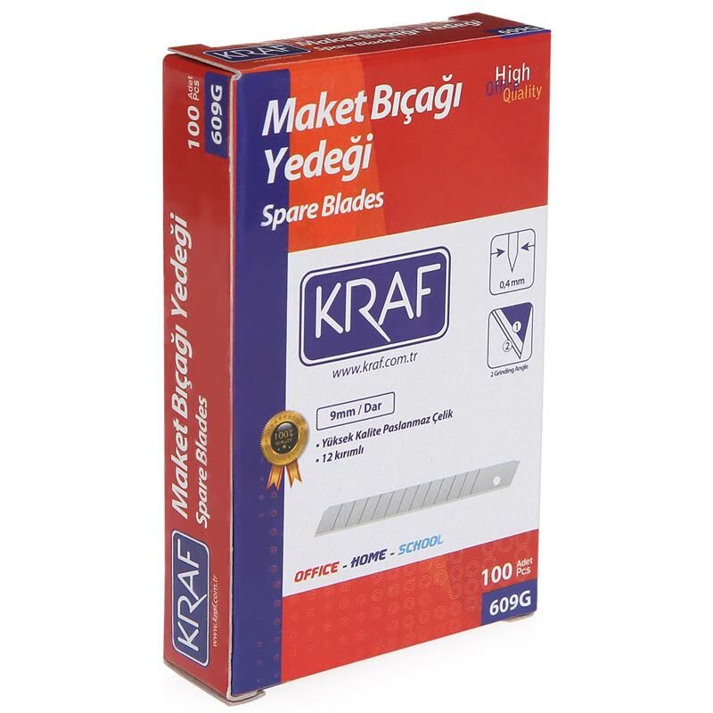 Kraf Maket Bıçağı Yedeği Dar (10'lu Tüp) 609g