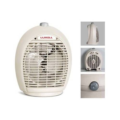 Luxell Lx-6331 Beyaz Isıtıcı Fan 1000+1000 Watt 3 Farklı Kademede Çalışma