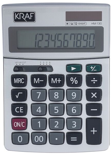 Kraf Hesap Makinası Masaüstü 12 Hane Hm-130