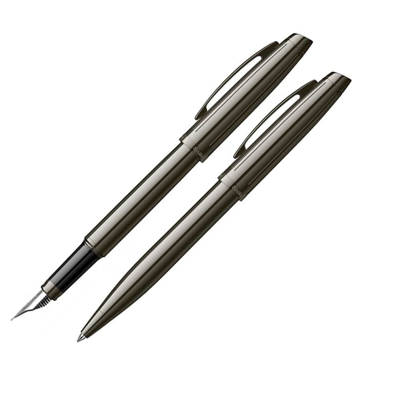 Scrikss Dolma Kalem - Tükenmez Kalem 39 İkili Set Titanyum T000sahh39tta