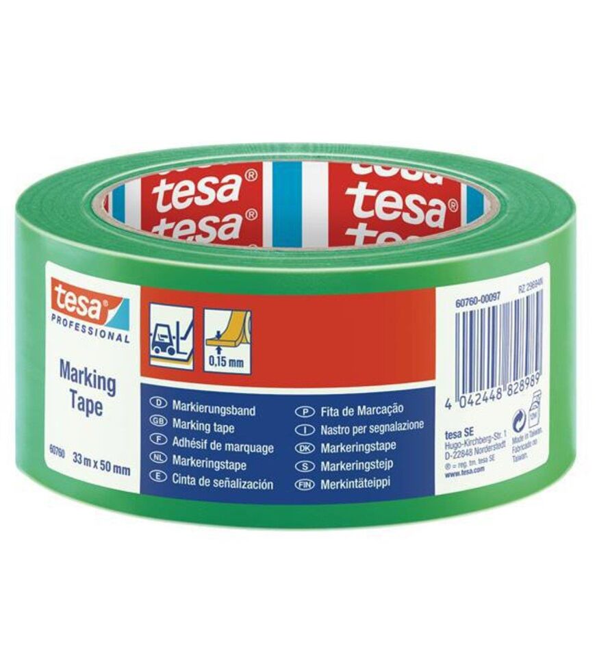 Tesa Yer İşaretleme Bandı 33 Mm 50 Mt Yeşil 60760-00097-15
