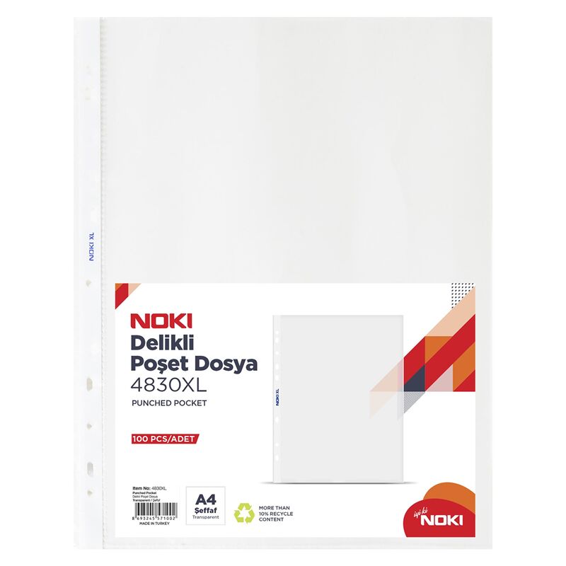 Noki Poşet Dosya Xl 100'lü 4830-xl