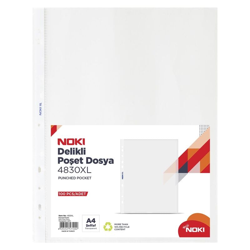 Noki Poşet Dosya Xl 100'lü 4830-xl