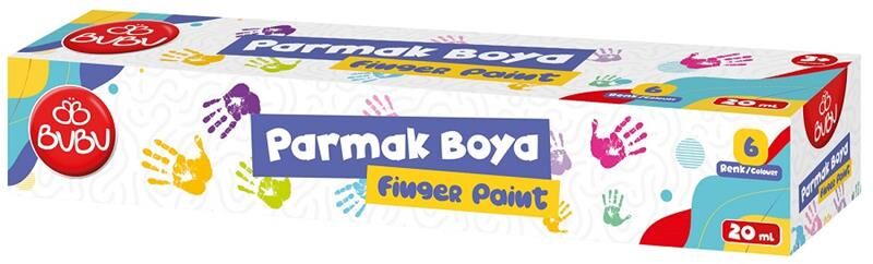 Bu-bu Parmak Boya 6'lı Birleşik Pot 20ml. Par001