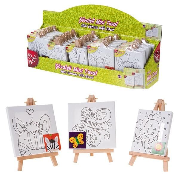 Bu-bu Tuval 11x11 Desenli Canvas Mini 00050/52