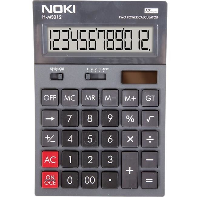 Noki Hesap Makinası Masaüstü 12 Hane H-ms012