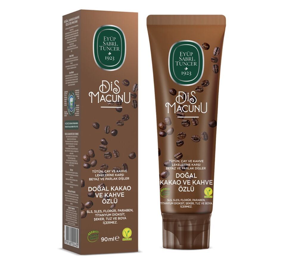 Eyüp Sabri Tuncer Doğal Kakao Ve Kahve Özlü Macunu 90ml