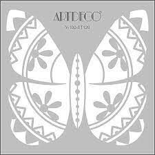 Artdeco Stencil 30x30cm Kelebek 120 Lv-y-100-st120