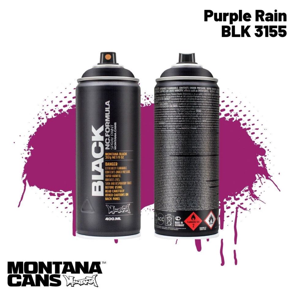 Montana Black Sprey Boya 400ml Purple Rain Blk3155 Lv-mo-263835